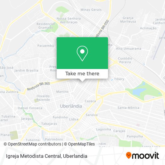 Mapa Igreja Metodista Central