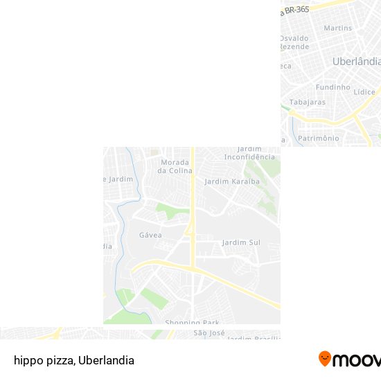 Mapa hippo pizza