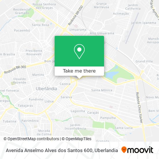 Mapa Avenida Anselmo Alves dos Santos 600