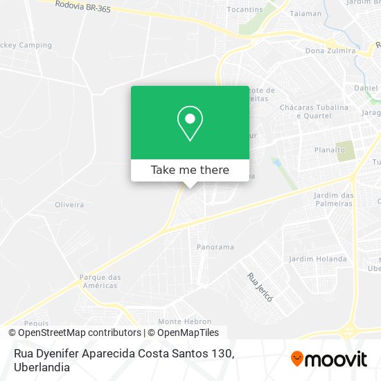 Mapa Rua Dyenifer Aparecida Costa Santos 130