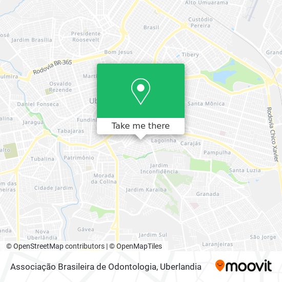 Mapa Associação Brasileira de Odontologia