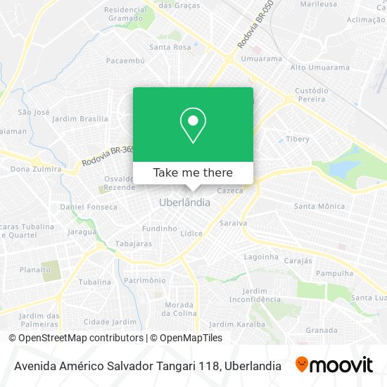 Mapa Avenida Américo Salvador Tangari 118