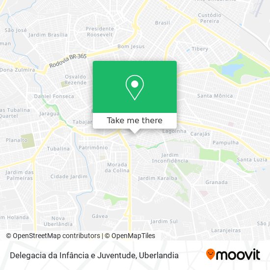 Mapa Delegacia da Infância e Juventude