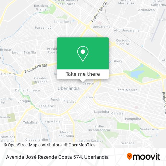 Mapa Avenida José Rezende Costa 574