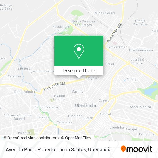 Avenida Paulo Roberto Cunha Santos map