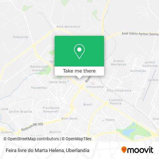 Feira livre do Marta Helena map