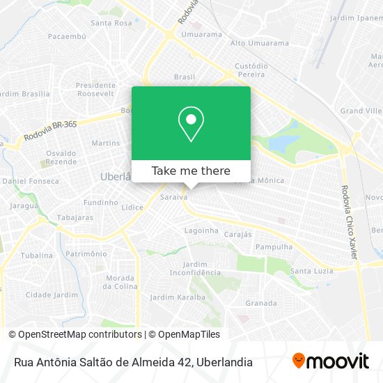 Mapa Rua Antônia Saltão de Almeida 42