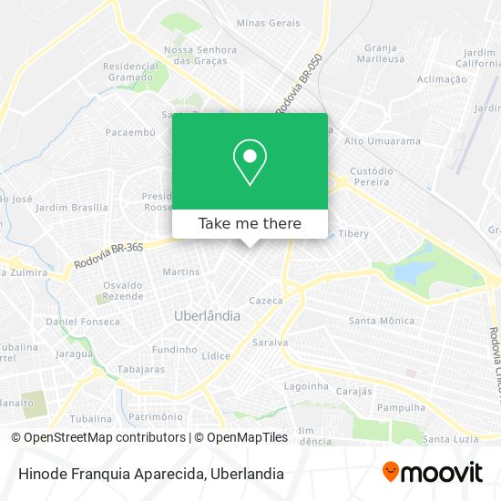 Mapa Hinode Franquia Aparecida