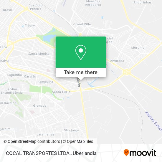 COCAL TRANSPORTES LTDA. map