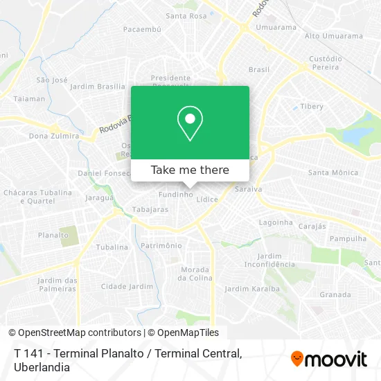 T 141 - Terminal Planalto / Terminal Central map