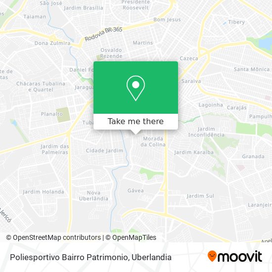 Poliesportivo Bairro Patrimonio map