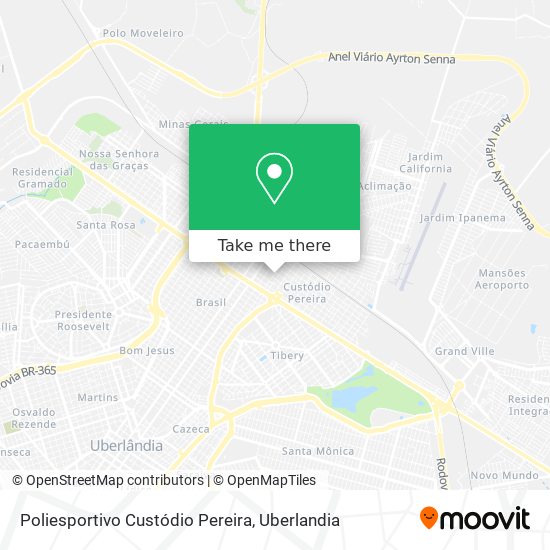 Poliesportivo Custódio Pereira map