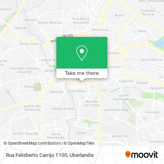 Rua Felisberto Carrijo 1100 map