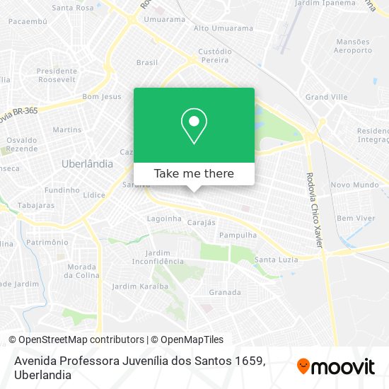 Avenida Professora Juvenília dos Santos 1659 map