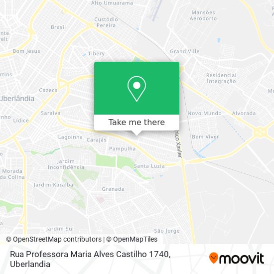 Mapa Rua Professora Maria Alves Castilho 1740