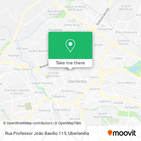 Rua Professor João Basílio 115 map