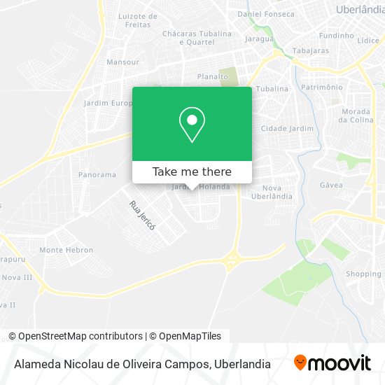 Alameda Nicolau de Oliveira Campos map