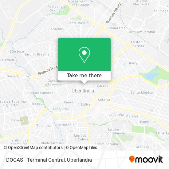 DOCAS - Terminal Central map