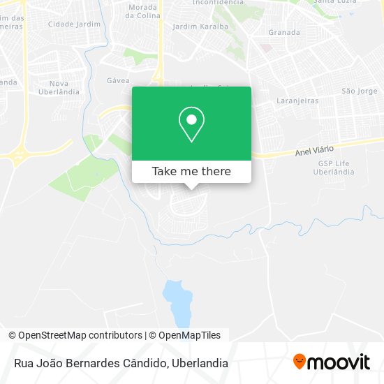 Mapa Rua João Bernardes Cândido