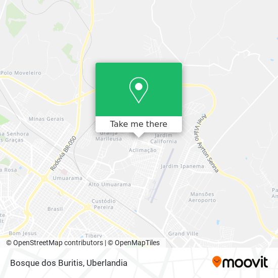 Bosque dos Buritis map