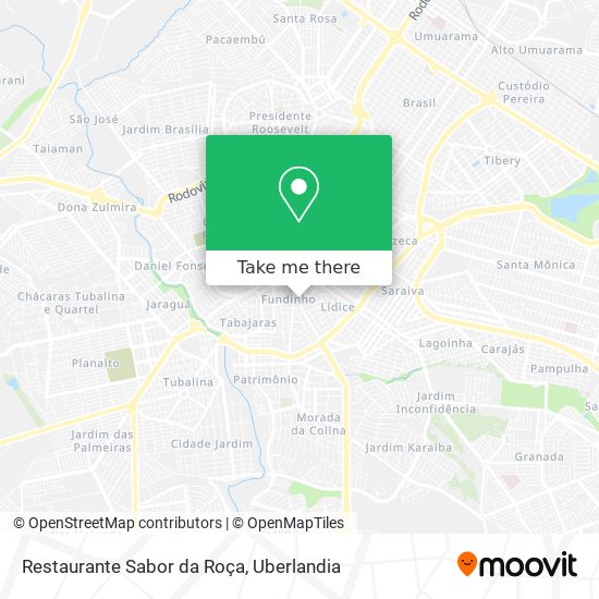 Mapa Restaurante Sabor da Roça