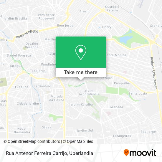 Rua Antenor Ferreira Carrijo map