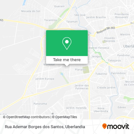 Rua Ademar Borges dos Santos map