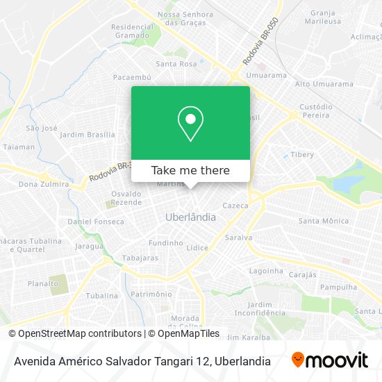 Avenida Américo Salvador Tangari 12 map