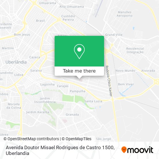 Avenida Doutor Misael Rodrigues de Castro 1500 map