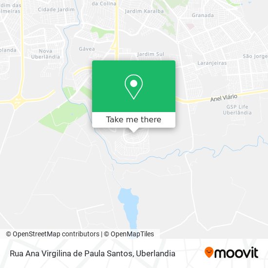 Rua Ana Virgilina de Paula Santos map