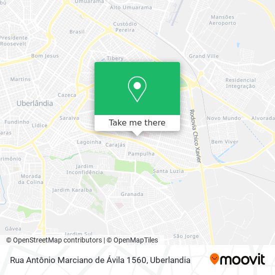 Mapa Rua Antônio Marciano de Ávila 1560