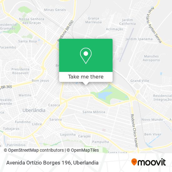 Mapa Avenida Ortízio Borges 196