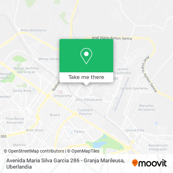 Avenida Maria Silva Garcia 286 - Granja Marileusa map