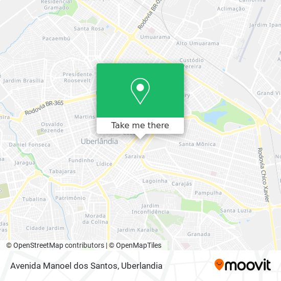 Mapa Avenida Manoel dos Santos