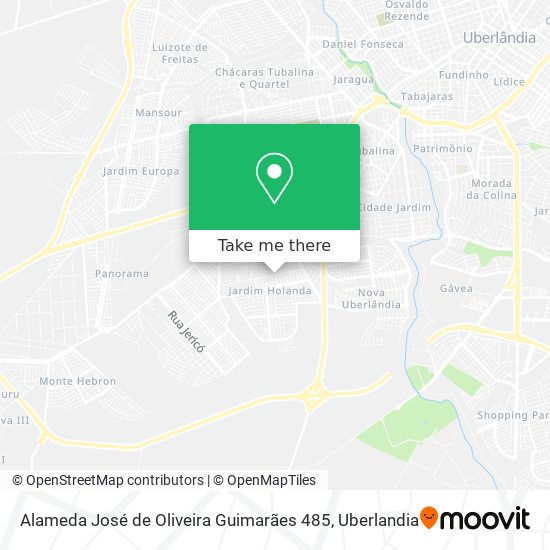 Alameda José de Oliveira Guimarães 485 map