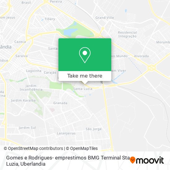 Mapa Gomes e Rodrigues- emprestimos BMG Terminal Sta Luzia