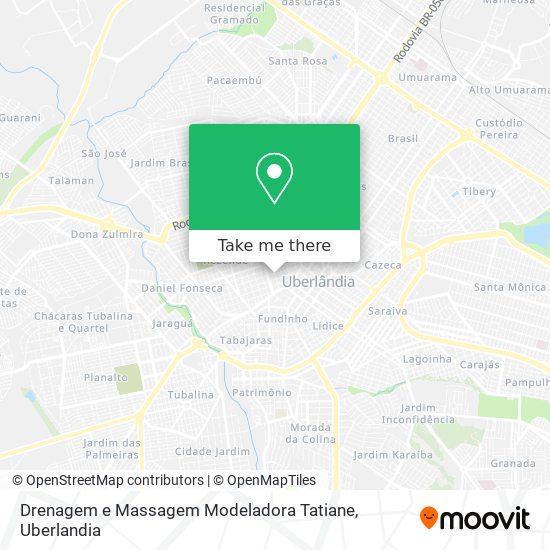 Mapa Drenagem e Massagem Modeladora Tatiane