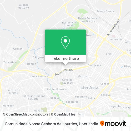 Mapa Comunidade Nossa Senhora de Lourdes