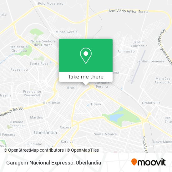 Garagem Nacional Expresso map