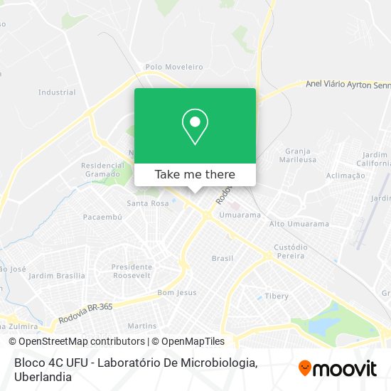 Bloco 4C UFU - Laboratório De Microbiologia map