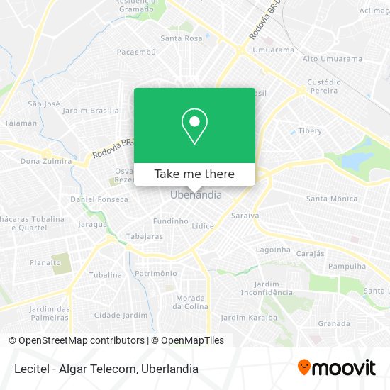 Lecitel - Algar Telecom map