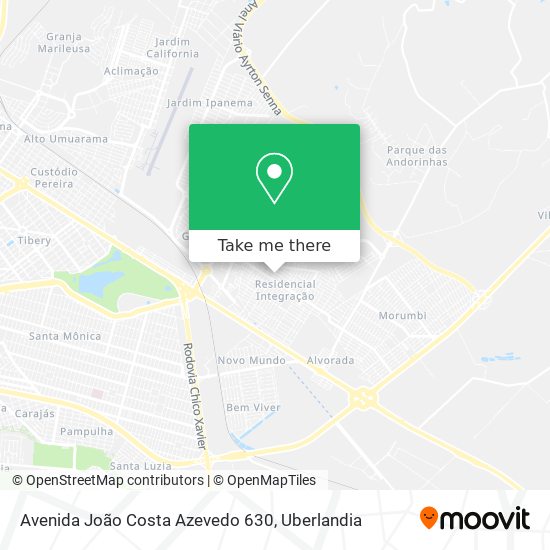 Mapa Avenida João Costa Azevedo 630