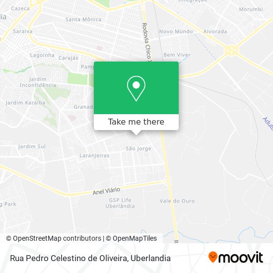 Rua Pedro Celestino de Oliveira map