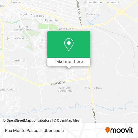 Mapa Rua Monte Pascoal