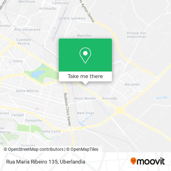 Mapa Rua Maria Ribeiro 135