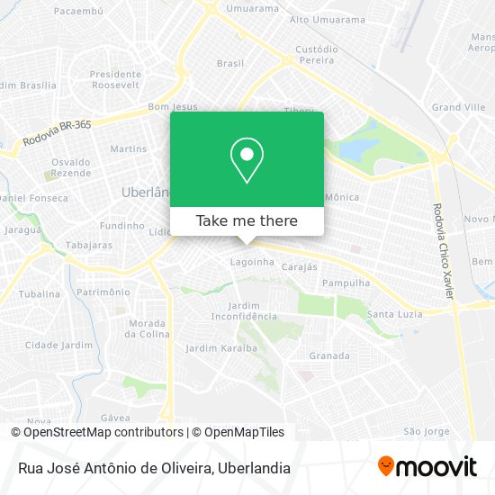 Rua José Antônio de Oliveira map