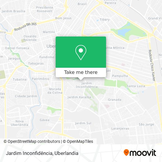 Jardim Inconfidência map