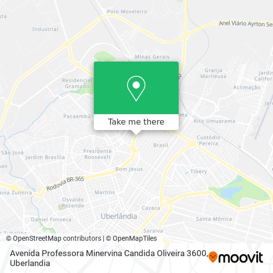 Avenida Professora Minervina Candida Oliveira 3600 map