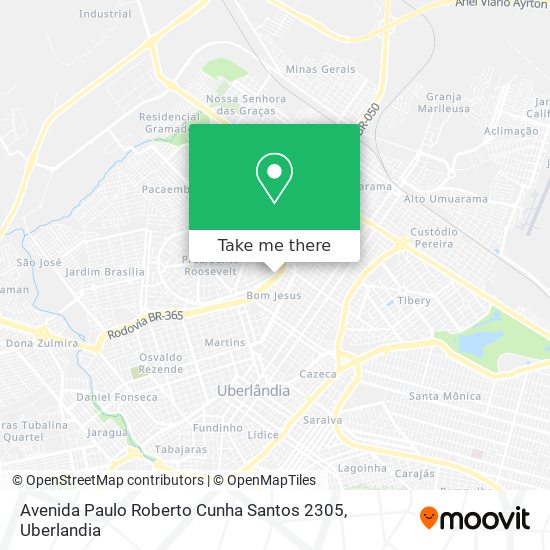 Mapa Avenida Paulo Roberto Cunha Santos 2305