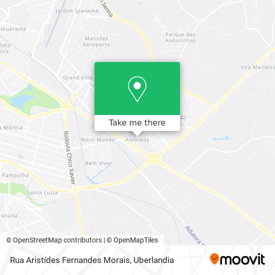 Mapa Rua Aristídes Fernandes Morais